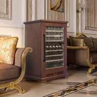 Винный шкаф в деревянном корпусе Meyvel MV77PRO-KBT2 цвет орех